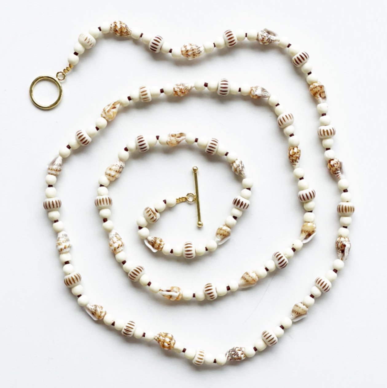 Ebb & flow wrap around necklace