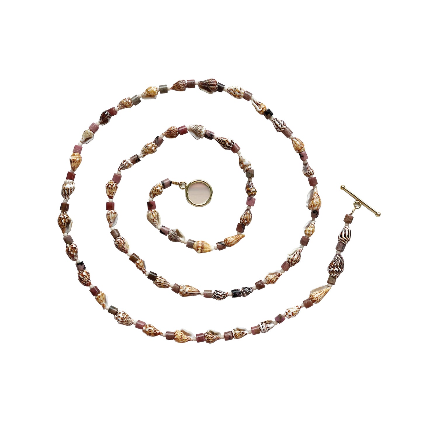 Conch's call wrap around necklace
