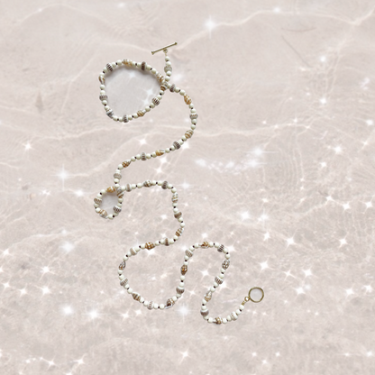 Ebb & flow wrap around necklace