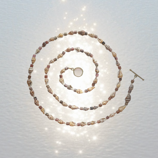 Conch's call wrap around necklace