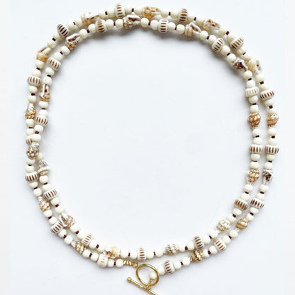Ebb & flow wrap around necklace